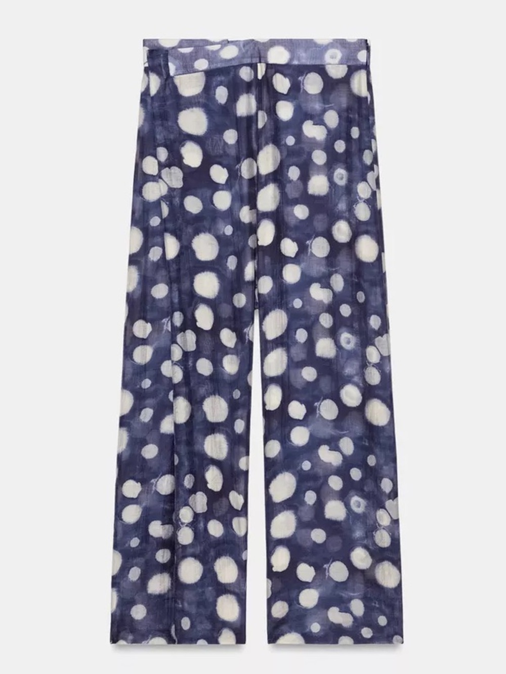 Zara ZW Women's Navy Polka Dot  Pants. POP - Picture 6 of 9